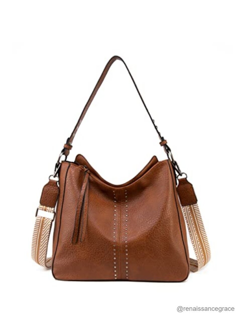 Vegan Leather Hobo Bag Top Handle Satchel Shoulder Purse Women Large Capacity